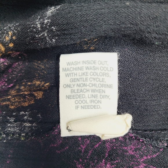 Mudd Dress Womens Medium Tiered Tie Front Dainty Witchy Floral Forest Nature VTG - Picture 11 of 11